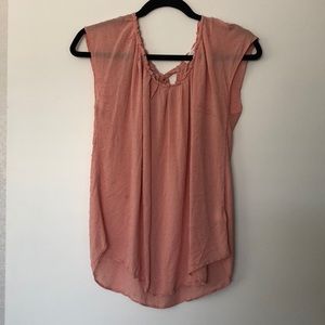 Peach blouse
